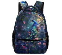 KUEhhhr Animal Wolf Sac à dos pour enfants - Sac d'école léger avec sifflet de sécurité et poches latérales, Style 11, One Size, Sac à dos daypack