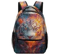 KUEhhhr Animal Wolf Sac à dos pour enfants - Sac d'école léger avec sifflet de sécurité et poches latérales, Style-6, One Size, Sac à dos daypack