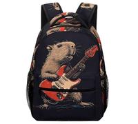 KUEhhhr Animal Wolf Sac à dos pour enfants - Sac d'école léger avec sifflet de sécurité et poches latérales, Style-2, One Size, Sac à dos daypack