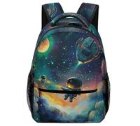 KUEhhhr Cartable Château médiéval Histoire - Poche principale spacieuse + 2 poches latérales en maille, Style-5, One Size, Sac à dos daypack