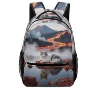 KUEhhhr Sac à dos multi-usage pour enfants - Motif animal de race de chat somalien pour enfants de 3 à 8 ans, Style-2, One Size, Sac à dos daypack