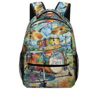 KUEhhhr Sac à dos polyvalent pour enfant - Kit de batterie - Impression professionnelle pour l'école, les voyages, la garderie, Style :, One Size, Sac à dos daypack