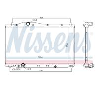 NISSENS 606701 Radiateur du moteur