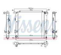 Radiateur d'eau Grille de radiateur soudée 675016 NISSENS pour HYUNDAI KIA