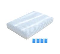 Kuehlmatte mit Eisplatten aus Polyester, waschbare Sommerauflage herausnehmbaren Kuehlakkus - Haustier Artikel, Einsatz fuer Katzen, Hunde und Transportboxen, praktisch im Alltag, Reise (2)