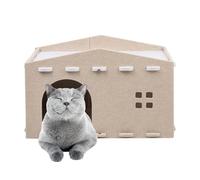 Kuehssn Lit double couche pour chat - Niche moderne pour chaton - Maison d'extérieur pour chat - Tente cube pour chat d'intérieur
