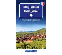 Kümmerly+Frey Regional-Strassenkarte Elsass, Vogesen 1:200.000: Mit Schwarzwald. Inkl. Stadtpläne, Ortsverzeichnis und Reiseinformationen