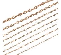 KUENCE 1 pièces Longueur 300mm cuivre Garde-Corps chaîne Utilisation Marine Ancre 60-200 Ratio simulé câble Lien pièces de Rechange for modèle de Bateau RC (Color : Type 8.2 L300mm)