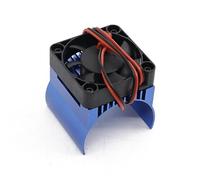KUENCE Dissipateur Thermique de Ventilateur de Refroidissement de Moteur de 42 mm for pour TRAXXAS 1/10 E-Maxx E-Revo Summit Arrma 1/8 Kraton Talion Typhon RC Car(Blau)