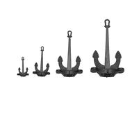 KUENCE Pièces de Modification de modèle d'ancre de Salle en Plastique ABS de 2 pièces for Bateau RC Nautique Bateau de Simulation à Petite échelle Accessoires de Bricolage (Color : Type1)