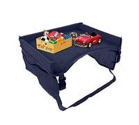KUENG Tablette De Voyage Voiture Enfant Tablette Voiture Enfant Siège Arrière de Voiture Organisateur avec Plateau Voiture Bureau Voyage Plateau Dark Green