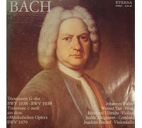 Künstlerkollektiv: - Bach - Triosonaten, Erscheinungsjahr 1973 Johannes Walter, Werner Tast - Flöte, Reinhard Ulbricht - Violine, Isolde Ahlgrimm - Cembalo, Joachim Bischof - Violoncello,