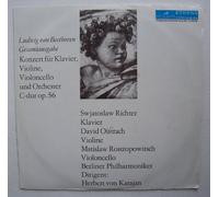 Künstlerkollektiv: - Beethoven - Konzert für Klavier, Violine, Violoncello und Orchester C-dur op.56, Erscheinungsjahr 1972 Swjatoslaw Richter - Klavier, David Oistrach - Violine, Mstislaw Rostropowitsch - Violoncello, Berliner Philharmoniker, Dirigent: Herbert von Karajan