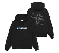 kueodao TheStarChapter:Together Sweat À Capuche Tendance Décontracté À Capuche for Homme Et Femme(Black-Thicked,XL)