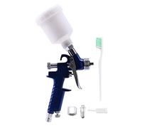 Kueohse 1.0MM Buse de pulverisation HVLP professionnel H-2000 Mini pistolets de pulverisation de peinture a l'air Brosse a air pour la peinture Aerographe de voiture