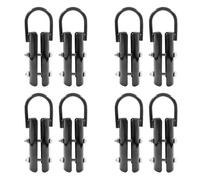 Kueohse 1,5 Pouces Corde d'escalade Clamp, 8 Jeux de Corde Grimpez Fermoir Entraînement Rig Crochet de Fixation pour Corde Escalade en Salle de Musculation