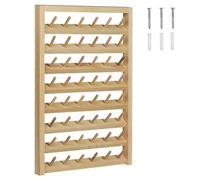Kueohse 1 Ensemble de 48 Supports de à Coudre pour Bobines, Support Mural pour à Coudre avec Crochet, Organisateur de Broderie en Bois pour Coudre du Bois