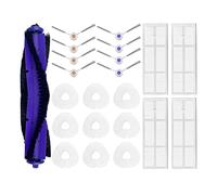 Kueohse 1 Ensemble de Brosses Latérales Chiffons de Vadrouille Filtre Hepa pour Freo Polyvalent Auto Vadrouille Propre Robot J3 Rouleau en Forme de V Pièces de Rechange Accessoires