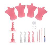Kueohse 1 Ensemble de Pièces de Rechange pour Machine à Tricoter Bricolage, Remplacement de Grille de Métier à Tisser Rotatif avec Tendeur, Kit de Crochet à Tricoter