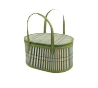 Kueohse 1 panier portable pour petits objets, collations, plein air, camping, nourriture, fruits, boîte de rangement, panier