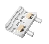 Kueohse 1 pièce Angeleyes - Fentes à queue d'évier argentées - Double plaque osmandy - Fente en métal à queue de cygne avec 2 vis de blocage