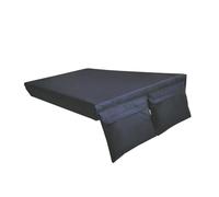 Kueohse 1 Pièce de Housse Anti-Poussière pour Planche de Sac de Sable et Housse de Protection Solaire avec Poche Zippée en Polyester Noir pour Housse de Planche de Cornhole de Taille Standard