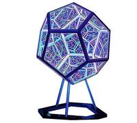 Kueohse 1 pièce Lampe d'art LED de l'espace de géométrie fantastique, chargement USB, cadeaux de Noël, décorations