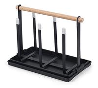 Kueohse 1 Pièce Porte-Bouteilles 6 Porte-Bouteilles, Porte-Gobelet en Métal avec Égouttoir et Sèche-Bouteilles pour Bouteilles et Tasses