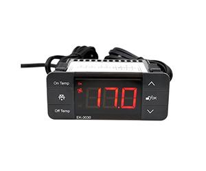 Kueohse 1 Pièce Régulateur de Température Numérique Thermostat Capteur Réfrigération Dégivrage Thermostat pour Congélateur à Froid EK-3030 220V