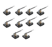 Kueohse 10 Pièces 31 mm Longue Tige Mécanisme de Mouvement D'Horloge à Quartz Bricolage Kit de Réparation D'Aiguilles D'Horloge Pièces D'Outils de Réparation de Mouvement D'Horloge