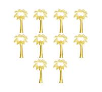 Kueohse 10 Pièces Décapsuleur en Forme de Cocotier pour Cadeaux D'Invités de Mariage Souvenirs pour Cadeaux de Mariage Fournitures Doré