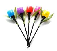 Kueohse 10 Pièces Lampe Solaire Extérieure LED Tulipe Lampe Étanche Jardin Pieu Pelouse Lumières Décor pour Cour Décoration de Fête en Plein Air