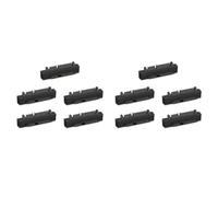 Kueohse 10 Pièces SFF-8482 SAS vers SATA Mâle 15 Broches Tête Courbée Adaptateur d'angle de 90 Degrés Convertisseur pour Câble de Carte Mère
