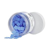 Kueohse 100 Pièces 12x12mm Bleu Gris Coussinet Thermique en Silicone pour Réparation de Téléphone Portable Ordinateur Portable Carte Mère Réparation CPU Tapis Prédécoupé