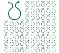 Kueohse 100 Pièces Attaches à Clips Torsadées pour Plantes de Jardin Pinces de Support pour Plantes Légumes Tomate Vigne Pinces à Fleurs Serrures pour Plantes 4 cm
