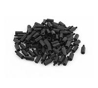 Kueohse 100 Pieces M3 12mm + 6mm Nylon Joint d'isolation Entretoise d'espacement a six pans creux Entretoises hexagonales filetees pour Carte mere