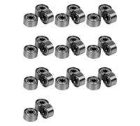 Kueohse 100Pcs Roulement à Billes Radial Métrique Blindé en Métal de Protection de Métal Miniature en Caoutchouc Modèle: 692 Zz 2X6X3Mm