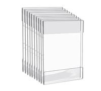 Kueohse 10PCS Porte-Affiches avec Adhésif Double Face 8,5 X 11 Pouces Transparent pour L'Affichage des Menus de Document de Mémo de Panneau Mural