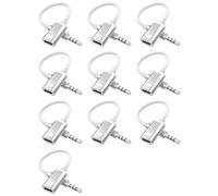 Kueohse 10X Câble Audio 3,5 mm Mâle vers Type C, Adaptateur Audio Analogique pour Casque pour Lecteur MP3, Ordinateur Portable, Tablette C