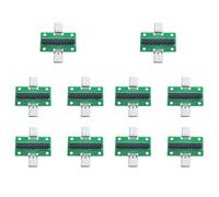 Kueohse 10X Carte Universelle de Carte PCB de Test de Type C Mâle à avec Carte de Test de Port USB 3.1 20.6X36.2MM avec Broches