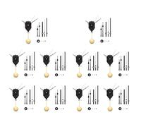 Kueohse 10X Mécanisme de Mouvement D'Horloge à Pendule Bricolage avec 30 Paires de Mains Différentes Kit D'Horloge Murale à Arbre de Réparation de Quartz Pièces de Remplacement