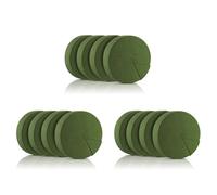 Kueohse 12 Blocs de Mousse de Fleur, Mousse Florale Sèche Ronde de 6,5 Pouces pour Fleurs Artificielles, pour Fleurs D'Allée de Mariage, Décoration de Fête
