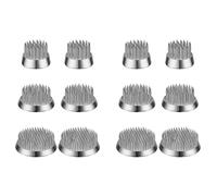 Kueohse 12 Pièces 3 Tailles en Acier Inoxydable Grenouilles Florales Kenzan Porte-Fleurs Ronds Arrangeurs de Fleurs Argenté Kenzan (0,9 Pouces, 1,34 Pouces, 2,36 Pouces)