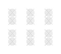 Kueohse 12 Pieces des Couvercles de Protection du Ventilateur de Refroidissement de L'Ordinateur A la Dimension de 120 X 120mm