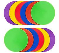 Kueohse 12 PièCes Marqueur de Tache Coloré Marqueurs D'Agilité AntidéRapants CôNes Plats Points pour la Pratique de la Danse D'EntraîNement de Basket-Ball de Football