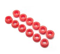 Kueohse 12 PièCes SéRies/Lot Bras de Commande InféRieur Kit de Carrossage Bagues de Remplacement EP-CA0111 pour 88-05 Ek Eg Es Rouge