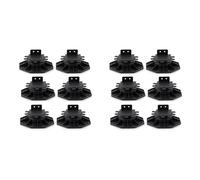 Kueohse 12 Socles de Support de Solive, Socle de Support Réglable pour Terrasse et Plancher pour Terrasse, Base en Bois