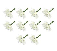 Kueohse 120Pcs Mini Calla Fleur Artificielle Bouquet de Mariage Décoration Bricolage Guirlande Cadeau Blanc