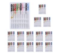 Kueohse 14 BoîTes Mini Kit de Couture à Fixation Kit D'Aiguille Pré-Fileté Facile Kit de Couture Personnel de Base Porte-Aiguille Fileté en Plastique