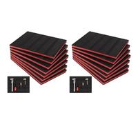 Kueohse 14 Pièces de Mousse pour Boîte à Outils, 40 X 30 X 2,3 Cm, Inserts pour Boîte à Outils Rigide, Tiroir, Rangement pour Appareil Photo, Insert de Protection pour Outils